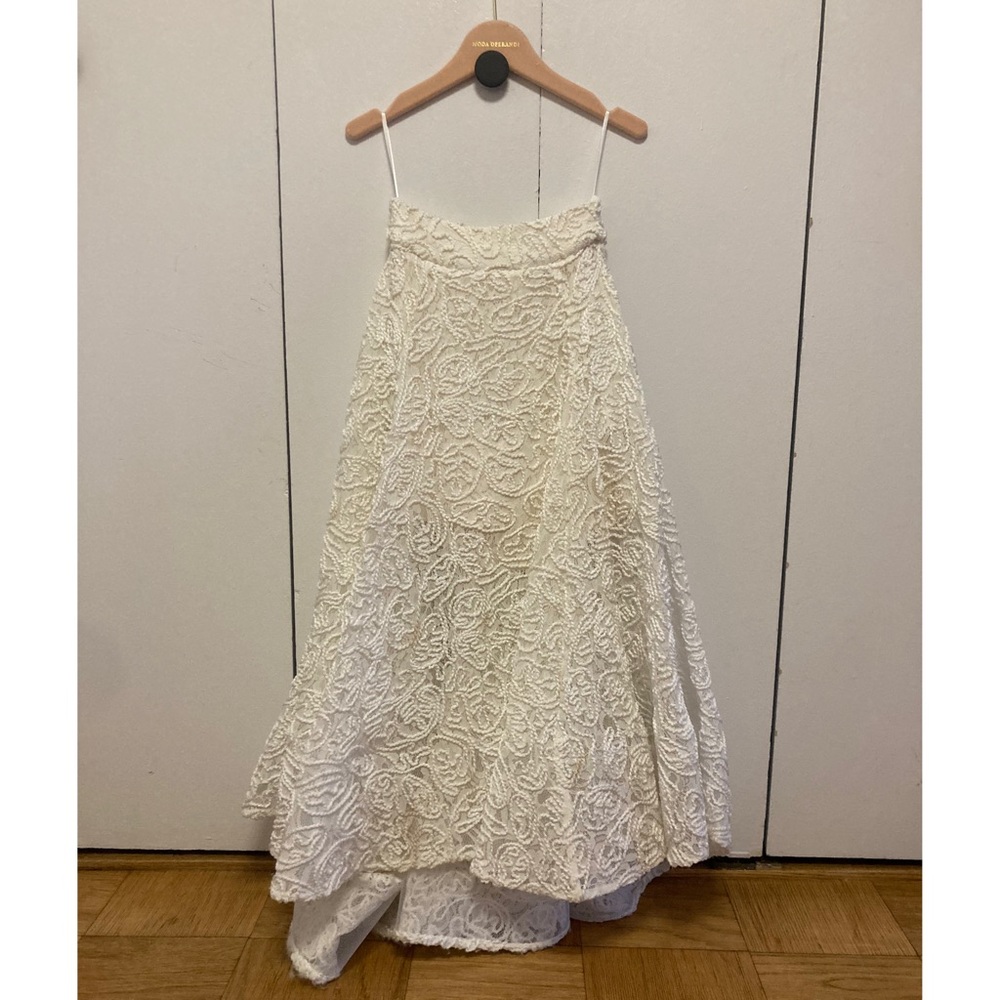 Maticevski Promising Embroidered Lace Midi Skirt Top Wedding Dress - Picture 10 of 14